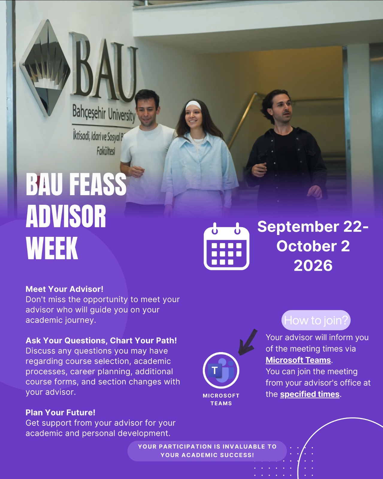 BAU FEAS Advising Week Begins